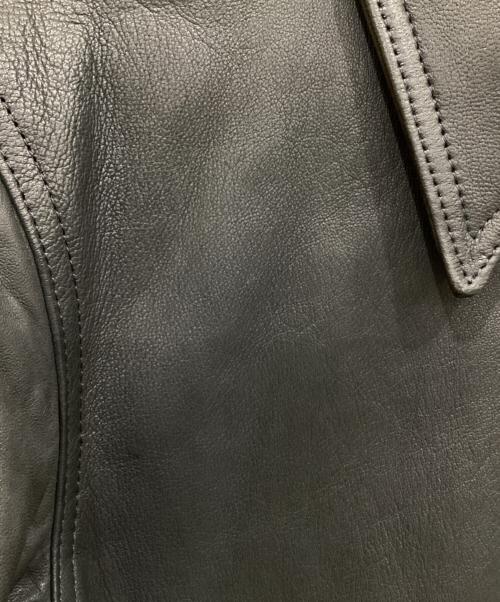 WACKO MARIA（ワコマリア）WACKO MARIA (ワコマリア) LEATHER SINGLE RIDERS JACKET(TYPE 2) ブラック サイズ:Lの古着・服飾アイテム