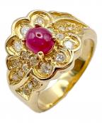 NO BRANDノーブランド）の古着「ダイヤモンドルビーリング Diamond Ruby ​​ring」