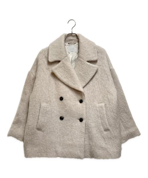 Liyoca（リヨカ）Liyoca (リヨカ) ビッグカラーシャギーコート ライトベージュ サイズ:不明の古着・服飾アイテム