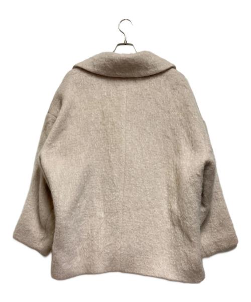 Liyoca（リヨカ）Liyoca (リヨカ) ビッグカラーシャギーコート ライトベージュ サイズ:不明の古着・服飾アイテム