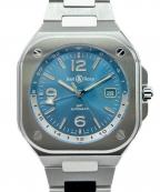 BELL&ROSSベルアンドロス）の古着「BR05 GMT Sky Blue BR05 GM 41mmT スカイブルー BR05G-PB-ST/SST 青文字盤」