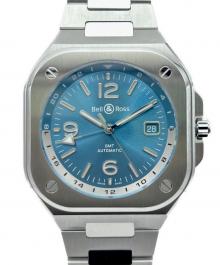 BELL&ROSS（ベルアンドロス）の古着「BR05 GMT Sky Blue BR05 GM 41mmT スカイブルー BR05G-PB-ST/SST 青文字盤」