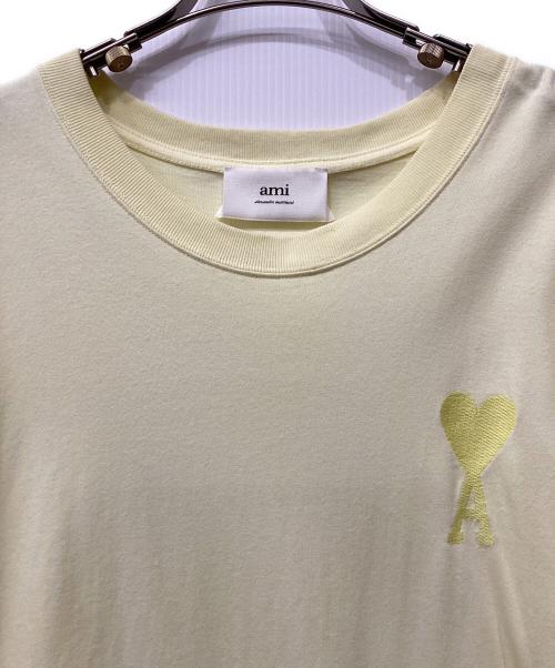 AMI Alexandre Mattiussi（アミアレクサンドルマテュッシ）AMI Alexandre Mattiussi (アミアレクサンドルマテュッシ) ハートロゴTシャツ イエロー サイズ:Lの古着・服飾アイテム