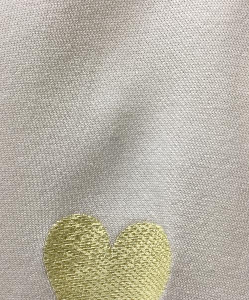 AMI Alexandre Mattiussi（アミアレクサンドルマテュッシ）AMI Alexandre Mattiussi (アミアレクサンドルマテュッシ) ハートロゴTシャツ イエロー サイズ:Lの古着・服飾アイテム