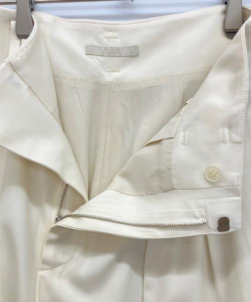 Plage（プラージュ）Plage (プラージュ) Hight Waist Tuck パンツ　ハイウエストタックパンツ アイボリー サイズ:38の古着・服飾アイテム