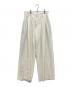 Plage（プラージュ）の古着「Hight Waist Tuck パンツ　ハイウエストタックパンツ」｜アイボリー