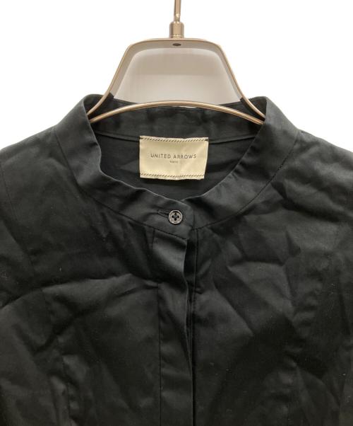 UNITED ARROWS（ユナイテッドアローズ）UNITED ARROWS (ユナイテッドアローズ) ペプラム フレアスリーブ ブラウス ブラック サイズ:Freeの古着・服飾アイテム