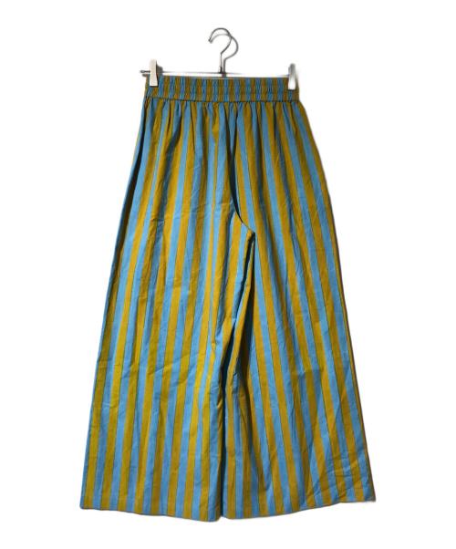 SZ Blockprints（エスゼットブロックプリント）SZ Blockprints (エスゼットブロックプリント) Ron Herman (ロンハーマン) Drawstring Thick Striped Cotton Pants ブルー×イエロー サイズ:Sの古着・服飾アイテム