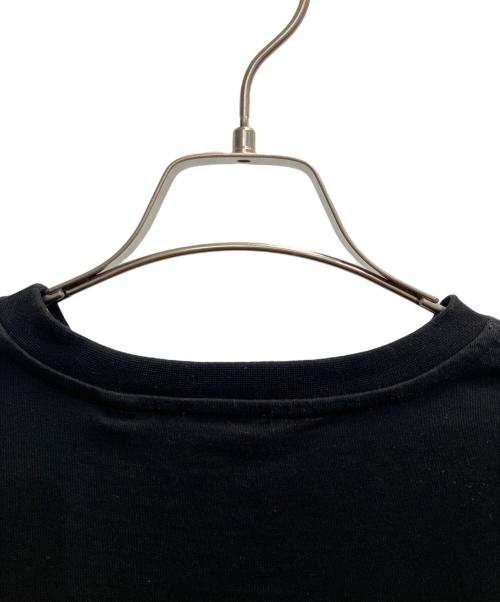 BURBERRY（バーバリー）BURBERRY (バーバリー) ノバチェック スリーブ コットンTシャツ ブラック×ベージュ サイズ:Sの古着・服飾アイテム