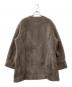 SOEJU (ソージュ) ノーカラーボアコート ブラウン サイズ:M：13000円