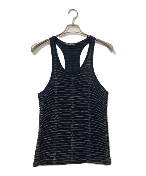 RAF SIMONS（ラフシモンズ）RAF SIMONS (ラフシモンズ) スラッシュタンクトップ ブラック サイズ:46の古着・服飾アイテム