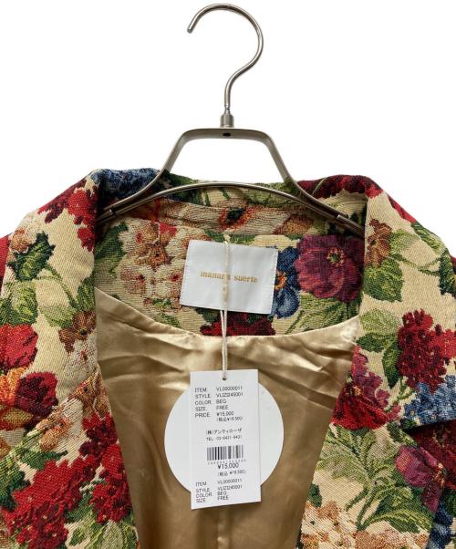 manana suerte（マニャーナスエルテ）manana suerte (マニャーナスエルテ) ゴブランチェスターコート ベージュ サイズ:FREE 未使用品の古着・服飾アイテム