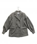 epineエピヌ）の古着「volume wool tailored coat gray」｜グレー