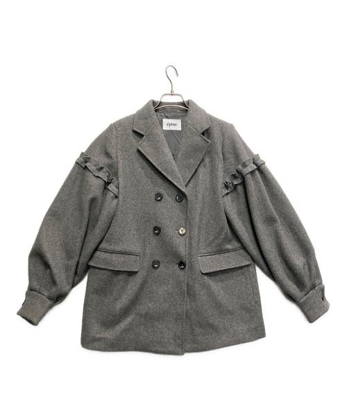 epine（エピヌ）epine (エピヌ) volume wool tailored coat gray グレー サイズ:FREEの古着・服飾アイテム