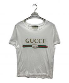 GUCCI（グッチ）の古着「ロゴウォッシュド Tシャツ」｜ホワイト