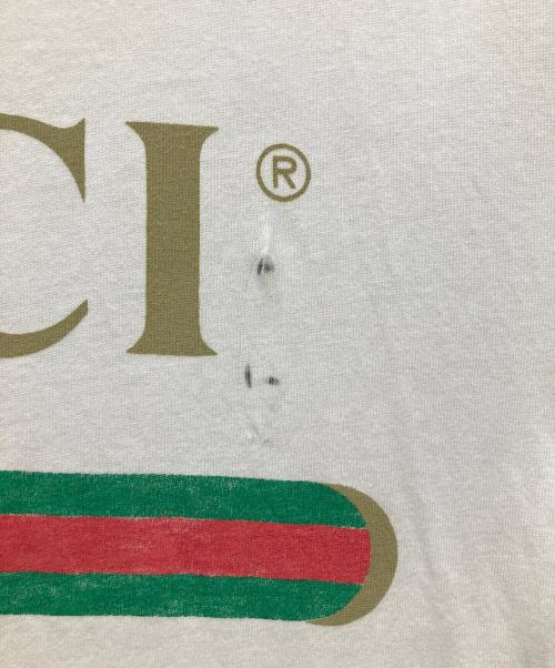 GUCCI（グッチ）GUCCI (グッチ) ロゴウォッシュド Tシャツ ホワイト サイズ:XSの古着・服飾アイテム