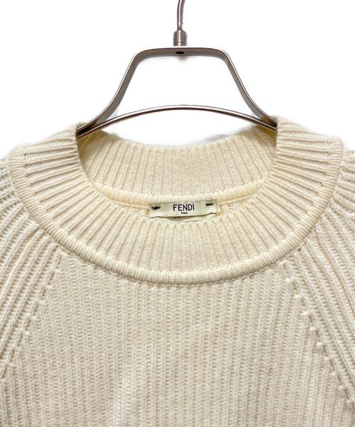 FENDI（フェンディ）FENDI (フェンディ) ハートファースリーブニット アイボリー サイズ:38の古着・服飾アイテム