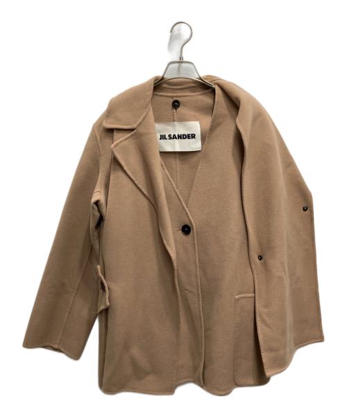 JIL SANDER（ジルサンダー）JIL SANDER (ジルサンダー) カシミヤレイヤードコート ベージュ サイズ:32の古着・服飾アイテム