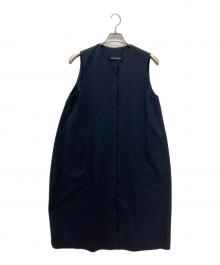 mizuiro-ind（ミズイロインド）の古着「フロントフライコクーンジレ」｜ネイビー
