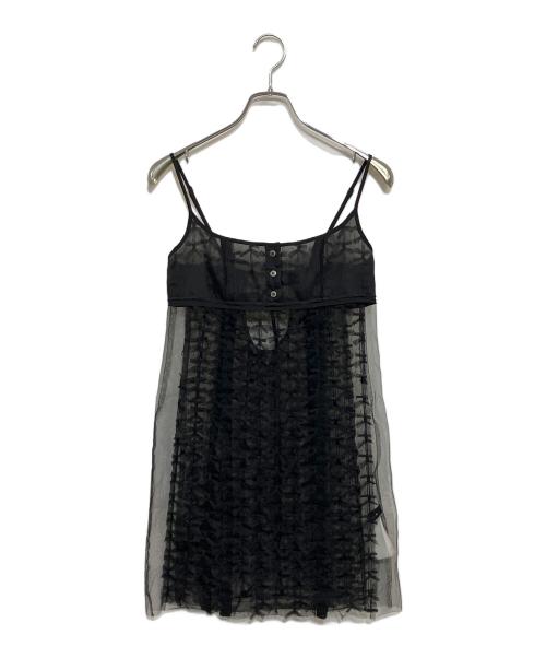 MAISON SPECIAL（メゾンスペシャル）MAISON SPECIAL (メゾンスペシャル) Tulle Ribbon Camisole Dress ブラック サイズ:SIZE Freeの古着・服飾アイテム