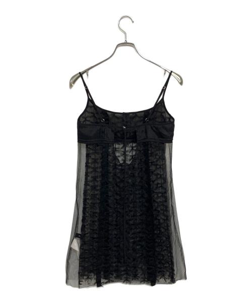 MAISON SPECIAL（メゾンスペシャル）MAISON SPECIAL (メゾンスペシャル) Tulle Ribbon Camisole Dress ブラック サイズ:SIZE Freeの古着・服飾アイテム