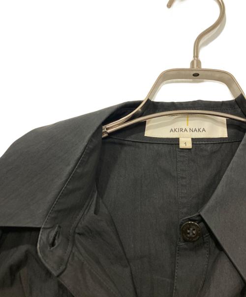 AKIRA NAKA（アキラナカ）AKIRA NAKA (アキラナカ) シャツワンピース ブラック サイズ:1の古着・服飾アイテム
