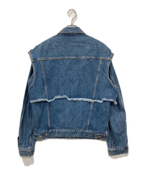 JOHN LAWRENCE SULLIVAN（ジョン ローレンス サリバン）JOHN LAWRENCE SULLIVAN (ジョン ローレンス サリバン) 再構築デニムジャケット インディゴ サイズ:46の古着・服飾アイテム