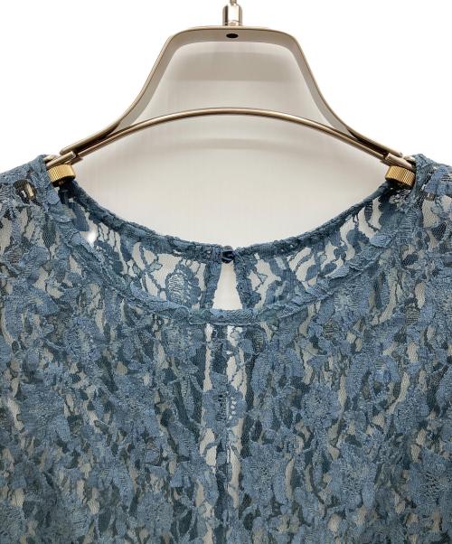 JILL STUART（ジルスチュアート）JILL STUART (ジルスチュアート) スモールフラワーレースドレス ブルー サイズ:2の古着・服飾アイテム