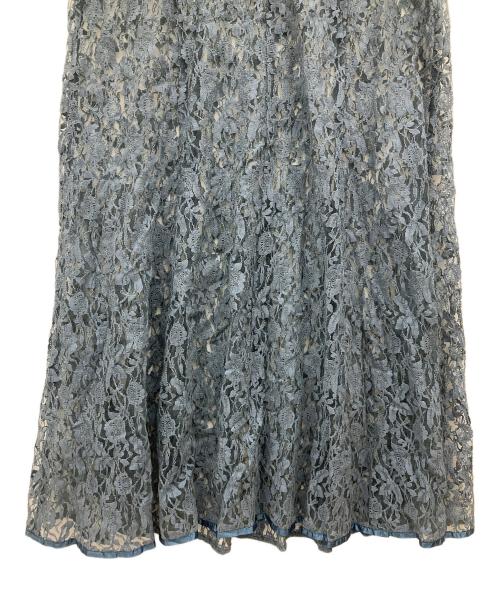 JILL STUART（ジルスチュアート）JILL STUART (ジルスチュアート) スモールフラワーレースドレス ブルー サイズ:2の古着・服飾アイテム