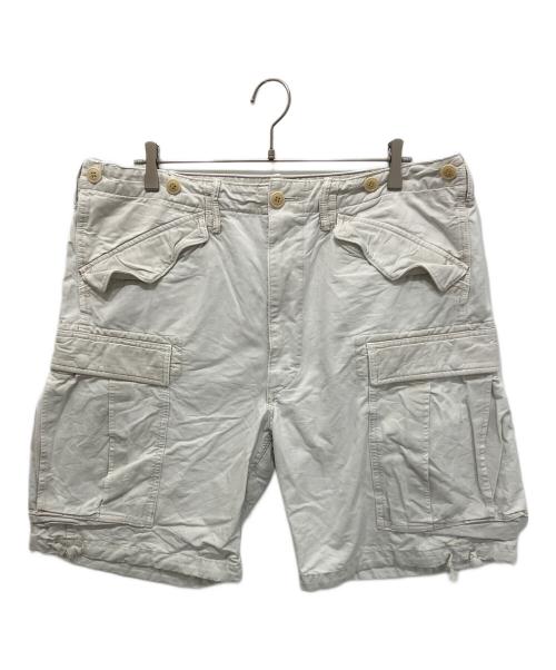 RRL（ダブルアールエル）RRL (ダブルアールエル) ヘビーウェイトミリタリーカーゴハーフパンツ アイボリー サイズ:36の古着・服飾アイテム