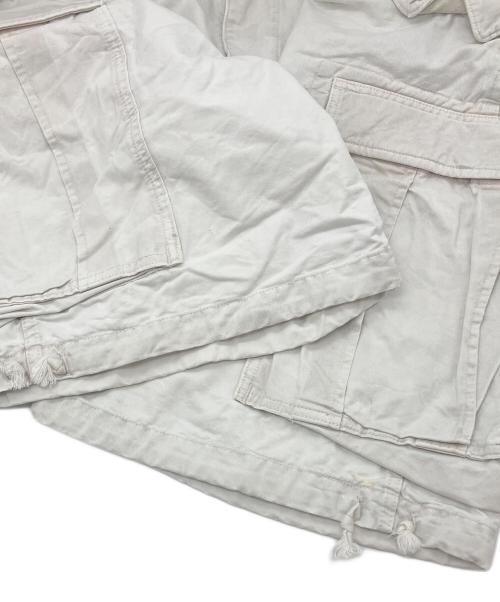RRL（ダブルアールエル）RRL (ダブルアールエル) ヘビーウェイトミリタリーカーゴハーフパンツ アイボリー サイズ:36の古着・服飾アイテム