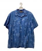 RRLダブルアールエル）の古着「Indigo Cotton Camp Shirt」｜インディゴ