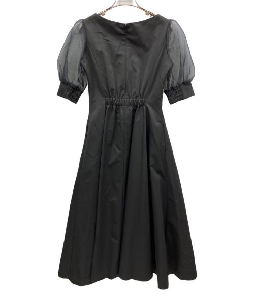 Ameri（アメリ）Ameri (アメリ) SHEER PUFF SLEEVE DRESS ブラック サイズ:Ｓの古着・服飾アイテム