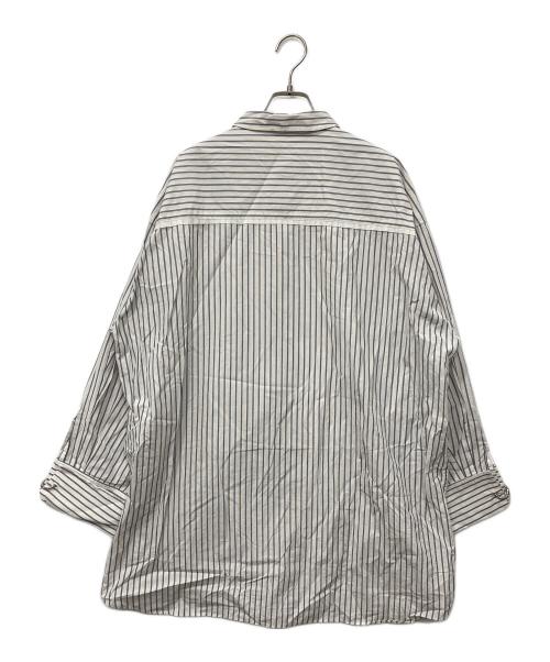 JOSE MOON（ジョゼムーン）JOSE MOON (ジョゼムーン) STRIPE SHIRT/ストライプシャツ アイボリー×ブルー サイズ:FREEの古着・服飾アイテム