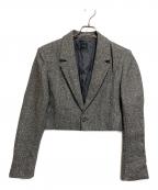 Spick and Spanスピック＆スパン）の古着「ツィードクロップドジャケット」｜グレー