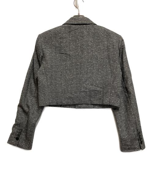 Spick and Span（スピック＆スパン）Spick and Span (スピック＆スパン) ツィードクロップドジャケット グレー サイズ:SIZE 38の古着・服飾アイテム
