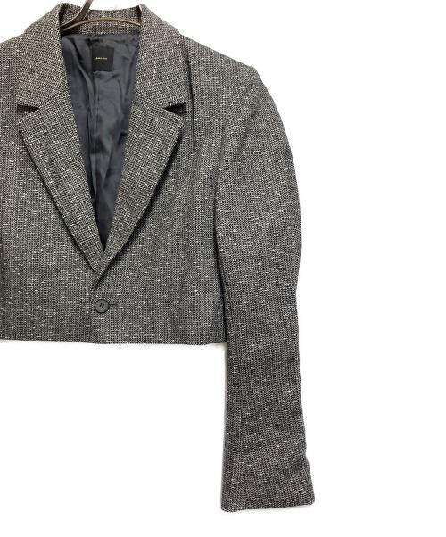 Spick and Span（スピック＆スパン）Spick and Span (スピック＆スパン) ツィードクロップドジャケット グレー サイズ:SIZE 38の古着・服飾アイテム