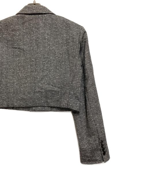 Spick and Span（スピック＆スパン）Spick and Span (スピック＆スパン) ツィードクロップドジャケット グレー サイズ:SIZE 38の古着・服飾アイテム