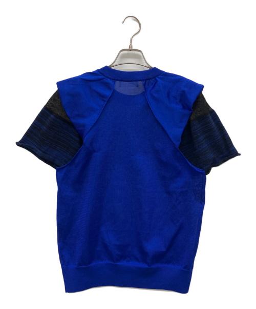 TOGA PULLA（トーガ プルラ）TOGA PULLA (トーガ プルラ) Sheer knit top ブルー サイズ:36の古着・服飾アイテム