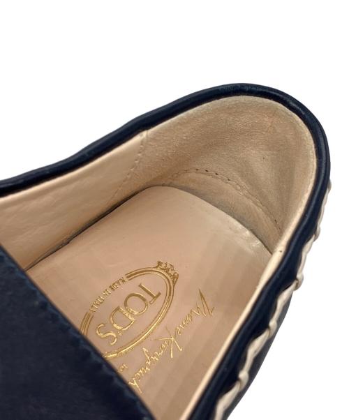 TOD'S（トッズ）TOD'S (トッズ) mame kurogouchi (マメクロゴウチ) モカシン ネイビー サイズ:37の古着・服飾アイテム