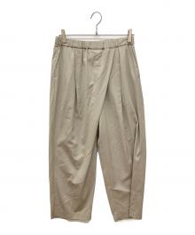 mizuiro-ind（ミズイロインド）の古着「ラップライクワイドパンツ」｜グレー