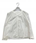 Pal'las Palaceパラスパレス）の古着「60sローンふんわり仕上げフリル襟シャツ」｜ホワイト