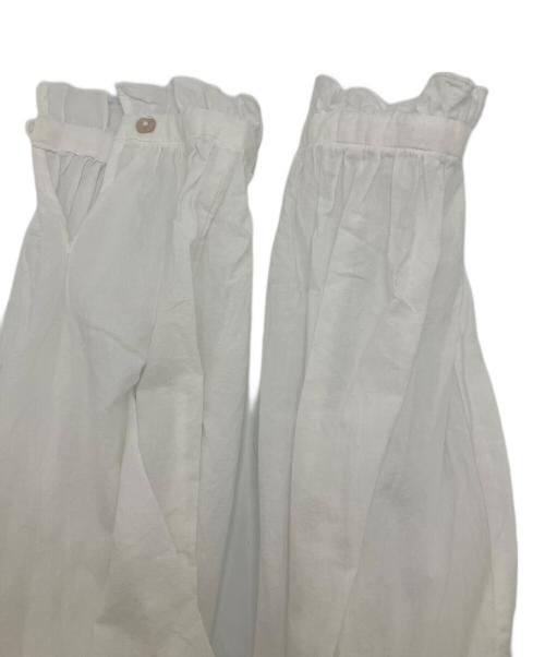 Pal'las Palace（パラスパレス）Pal'las Palace (パラスパレス) 60sローンふんわり仕上げフリル襟シャツ ホワイトの古着・服飾アイテム