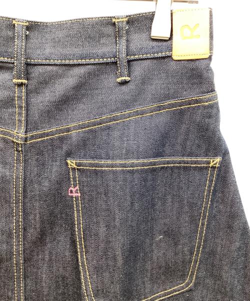 45R（フォーティファイブ・アール）45R (フォーティファイブ・アール) ライ麦デニムのクロスオーバースカート（一張羅） インディゴ サイズ:2の古着・服飾アイテム