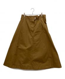 45R（フォーティファイブ・アール）の古着「高密度ダックのフレアスカート」｜ブラウン