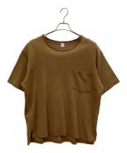 KAPTAIN SUNSHINEキャプテンサンシャイン）の古着「和紙 Pocket Tee」｜ブラウン