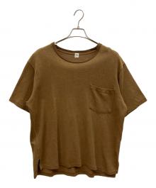 KAPTAIN SUNSHINE（キャプテンサンシャイン）の古着「和紙 Pocket Tee」｜ブラウン