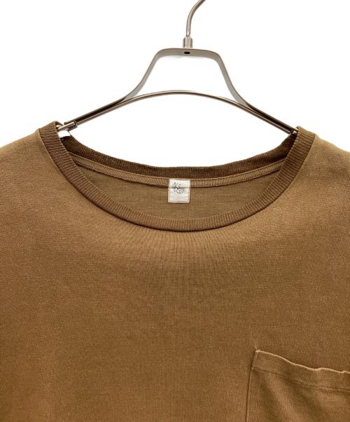 KAPTAIN SUNSHINE（キャプテンサンシャイン）KAPTAIN SUNSHINE (キャプテンサンシャイン) 和紙 Pocket Tee ブラウン サイズ:36の古着・服飾アイテム