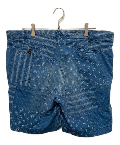 POLO RALPH LAUREN（ポロ・ラルフローレン）POLO RALPH LAUREN (ポロ・ラルフローレン) パッチワークショートパンツ ブルー サイズ:96cm (W38)の古着・服飾アイテム