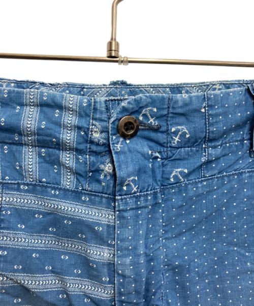 POLO RALPH LAUREN（ポロ・ラルフローレン）POLO RALPH LAUREN (ポロ・ラルフローレン) パッチワークショートパンツ ブルー サイズ:96cm (W38)の古着・服飾アイテム